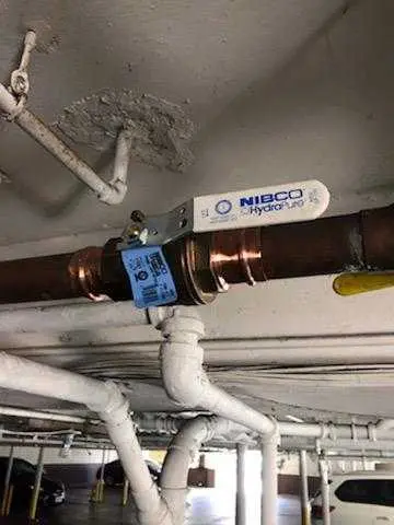 Copper pipe repair and valve work for Backflow Testing in UNO